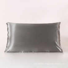 19 momme zipper silk pillowcase with piping  100% Pure Mulberry Oeko Tex Silk Pillow case